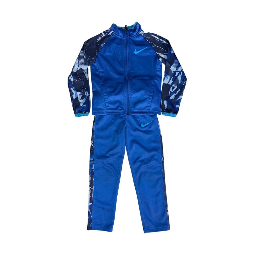 Nike Boys Blue Matching Jacket / Sweatshirt & Pants Combo - Size: 4T